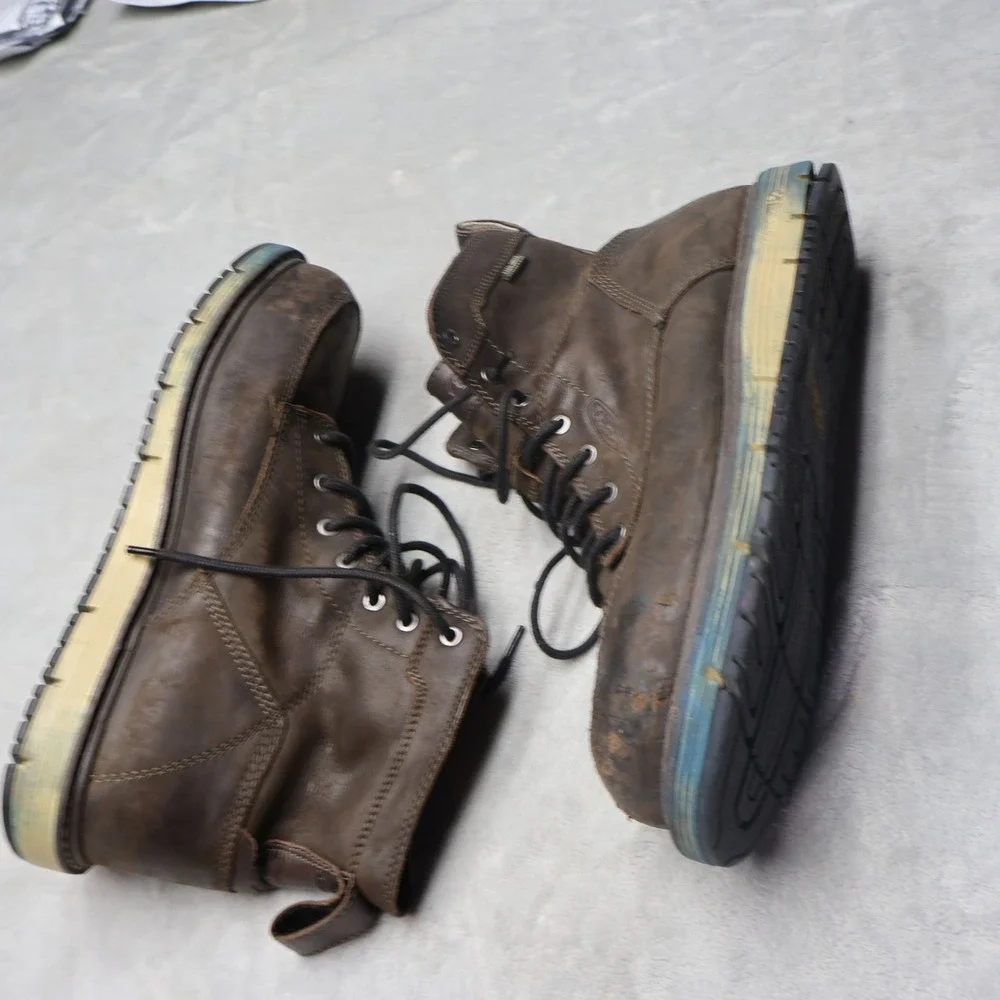 KEEN Mens 12D Work Boots Brown‎ San Jose 6